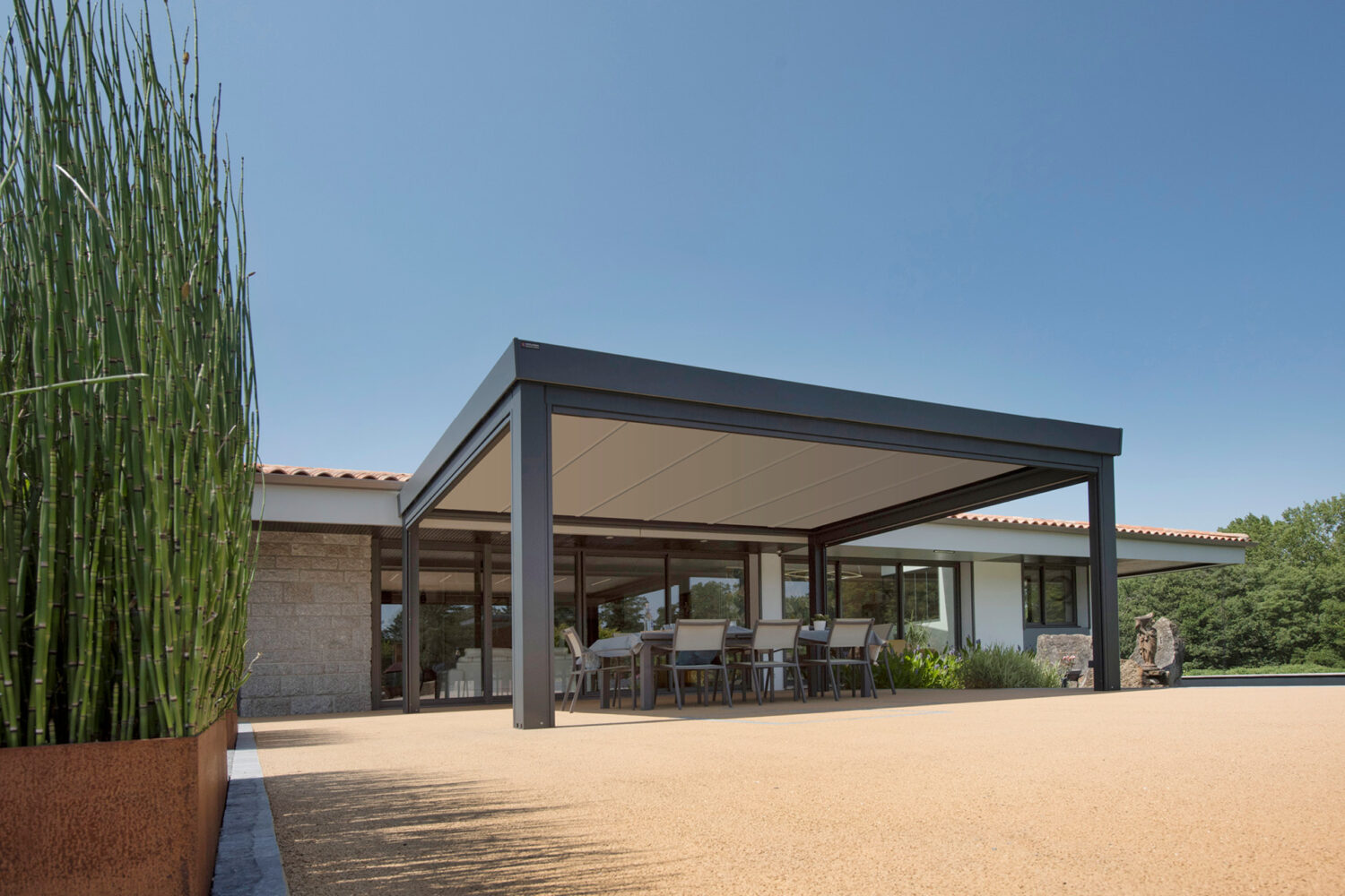 Pergola toit plat (© Gustave Rideau)